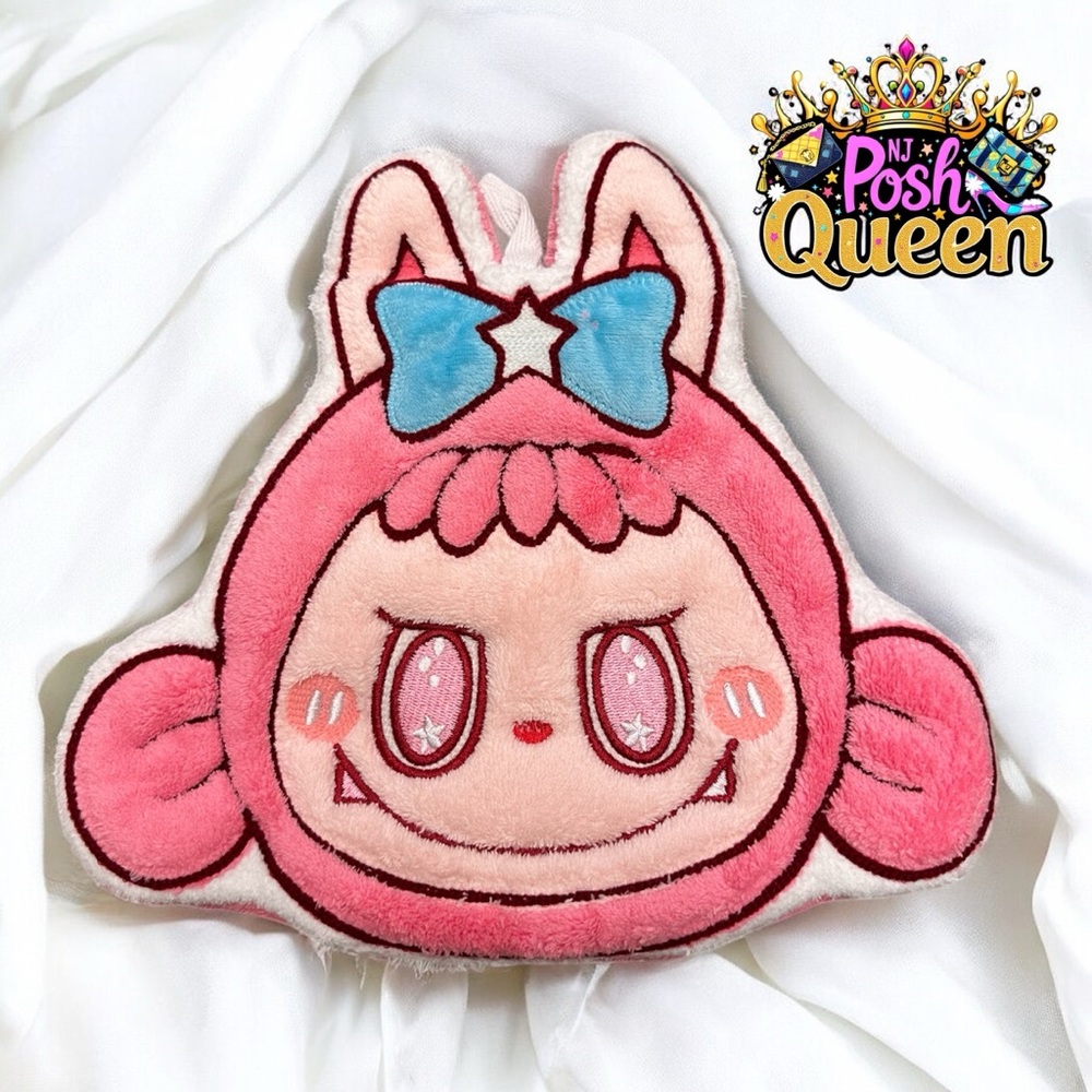 LABUBU 1 Pink Hanging Padded Thick Wash Cloth